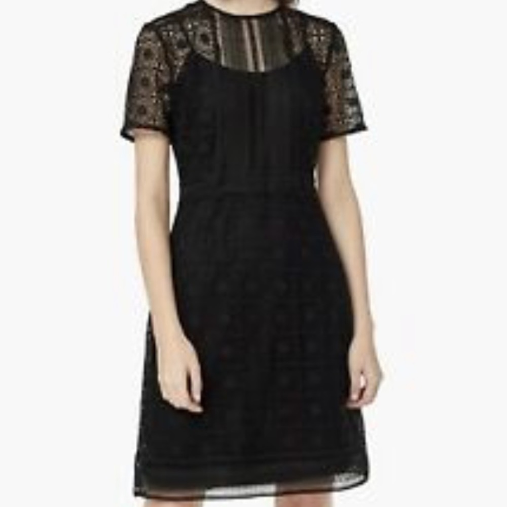 MANGO GIUPURE LACE DRESS